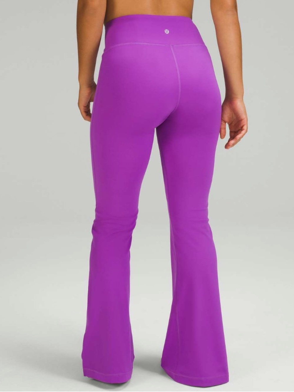 Lululemon Groove Super High Rise Split Hem Flare Pants In Moonlight Magenta